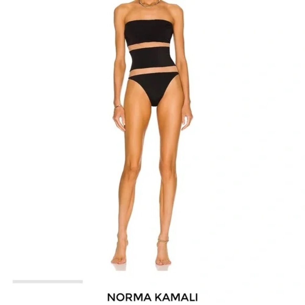 Norma Kamali Black Cutout One-Piece Swimsuit